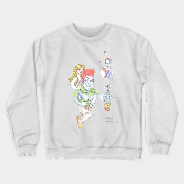 Super couple Crewneck Sweatshirt by MichaelHegarty